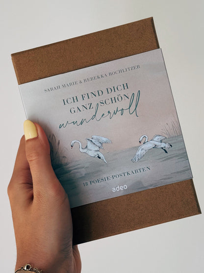 Postkartenbox - "Ich find dich ganz schön wundervoll"