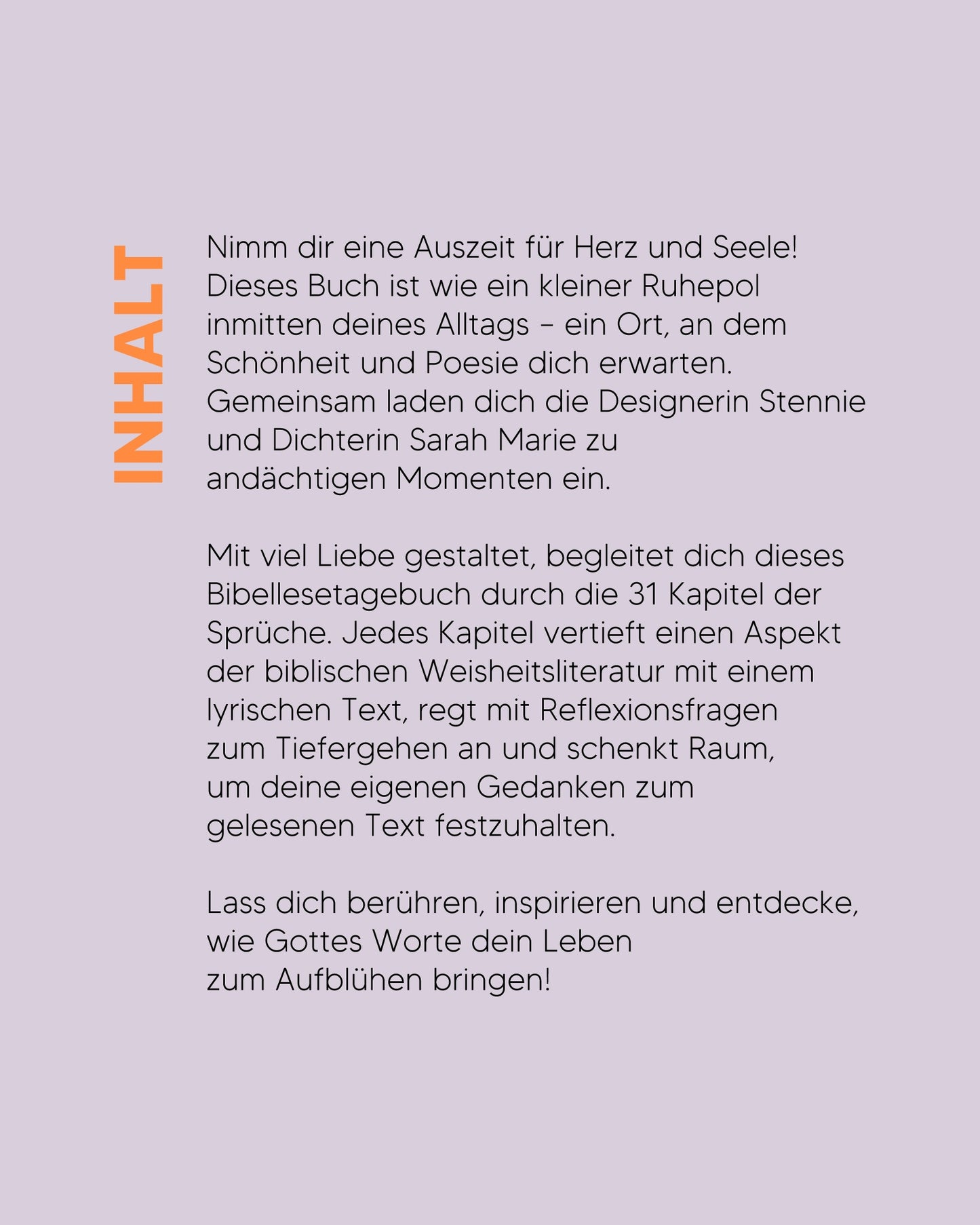 Andachtsbuch - Nicht mehr und nicht weniger (Vorverkauf)